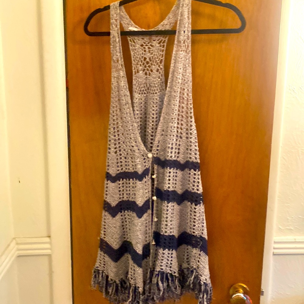 Free People crochet vest